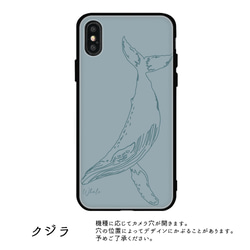 多機種対応 スマホケース ガラス 【 海の生き物 2 】 海 シャチ クジラ ラッコ iPhone JA11B 7枚目の画像
