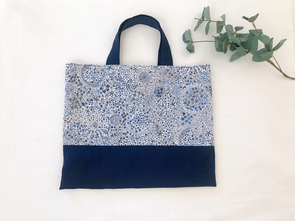 ハンドメイドリバティ♡入園グッズ レッスンバッグ アデラジャ 