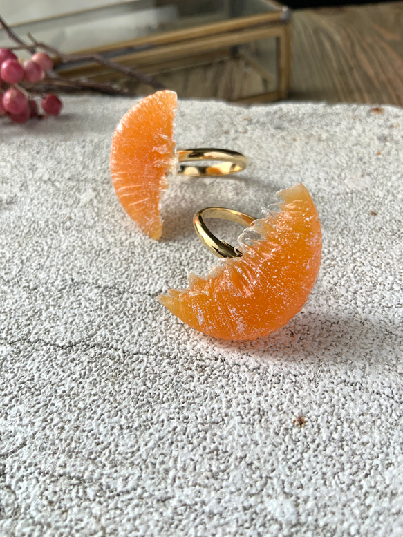 砂糖漬けにした柑橘のリング 1枚目の画像