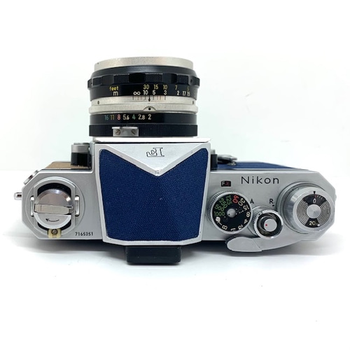 21-032 リメイクカメラ Nikon F（ネイビーブルー•ライトブラウン