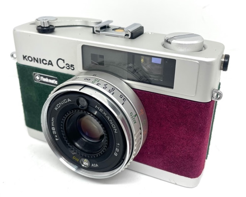1点物 フィルムカメラ」 KONICA C35 E&L リメイク ブルー