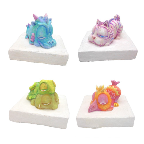 東西南北を司る四神（霊獣）』の造形粘土作品 立体・オブジェ アジュ