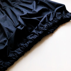 百褶氣球裙（長81cm）海軍 第5張的照片