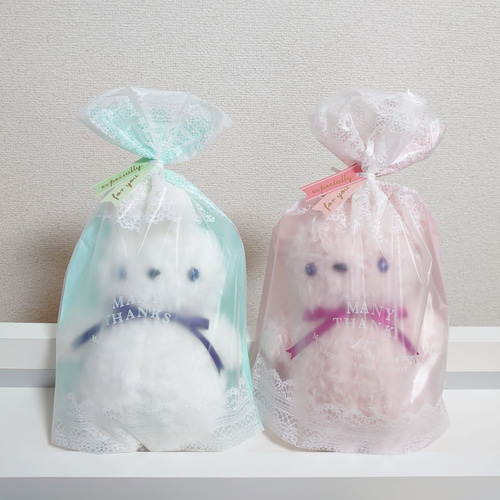 キラキラおめめのうさぎぬいぐるみ いちごミルク①② ぬいぐるみ