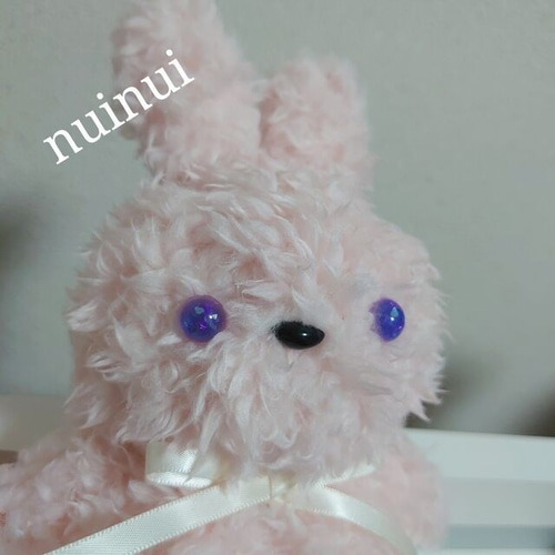 キラキラおめめのうさぎぬいぐるみ いちごミルク ぬいぐるみ