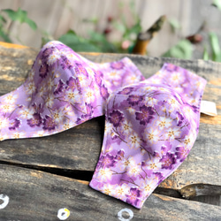 粉紫 櫻花盛開 3D立體布口罩 第2張的照片