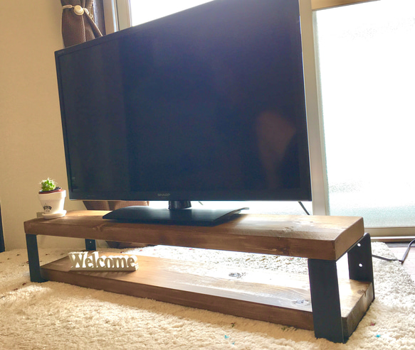 万能金物 口型 アイアン シェルフ TVボード 棚受け DIY 脚 棚