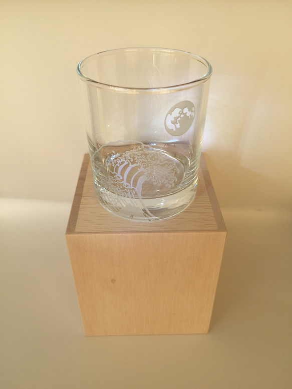 浪に月（透明ガラス） 4枚目の画像
