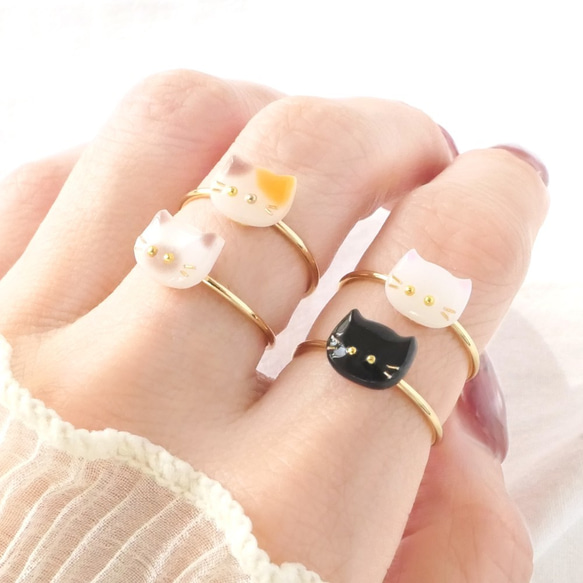 ◆ 小さな猫リング【指輪/リング】◆ 10枚目の画像