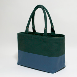 Half Color Bag - DARK GREEN 2枚目の画像