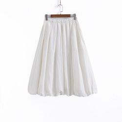 大人かわいいふんわりスカート ロングプリーツスカート [パープル/ホワイト/ブラック] 2枚目の画像