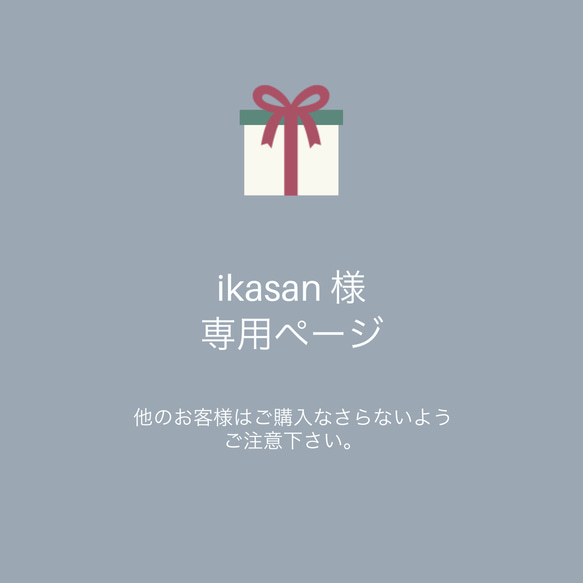 ikasan様専用ページ 1枚目の画像