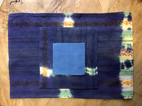 手織り布で作ったランチョンマット 4枚目の画像