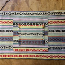 手織り布で作ったランチョンマット 3枚目の画像
