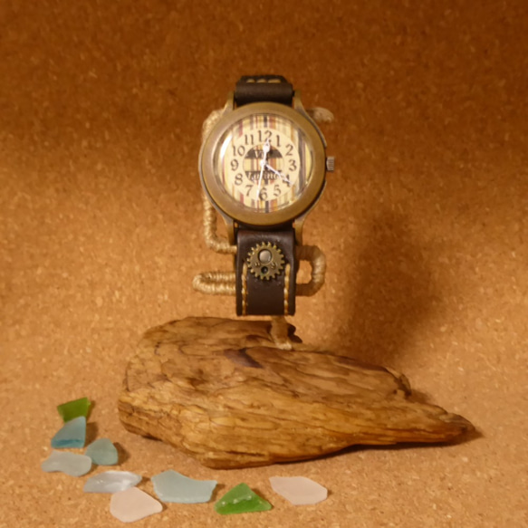 流木の腕時計スタンド（A）【一本掛け】 1枚目の画像