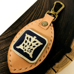 極上栃木レザー】総手縫い たい焼きポーチ その他ファッション雑貨