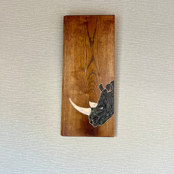 Wall decoration Rhino 2枚目の画像