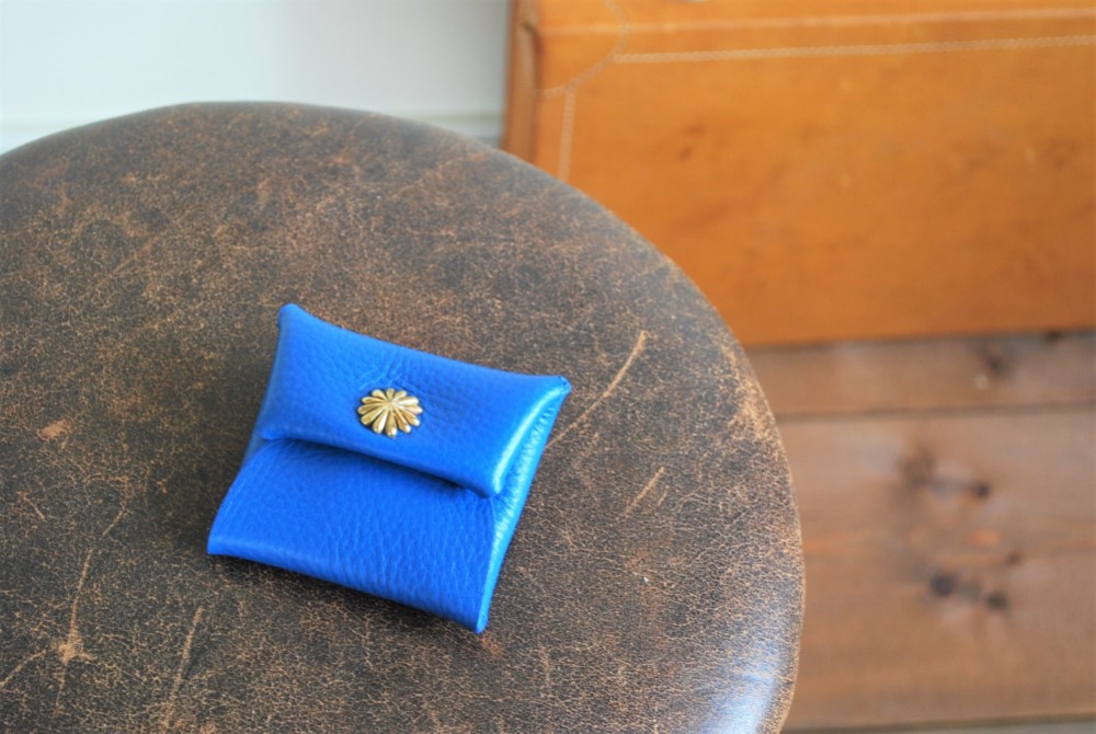 アポロコンチョコインケース  / ブルー / レザー / プレゼント / 新生活