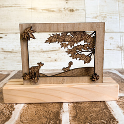 年賀状 ヒノキ 木製 おもしろ 2026 午 馬 桧 檜 ポストカード Ichiha