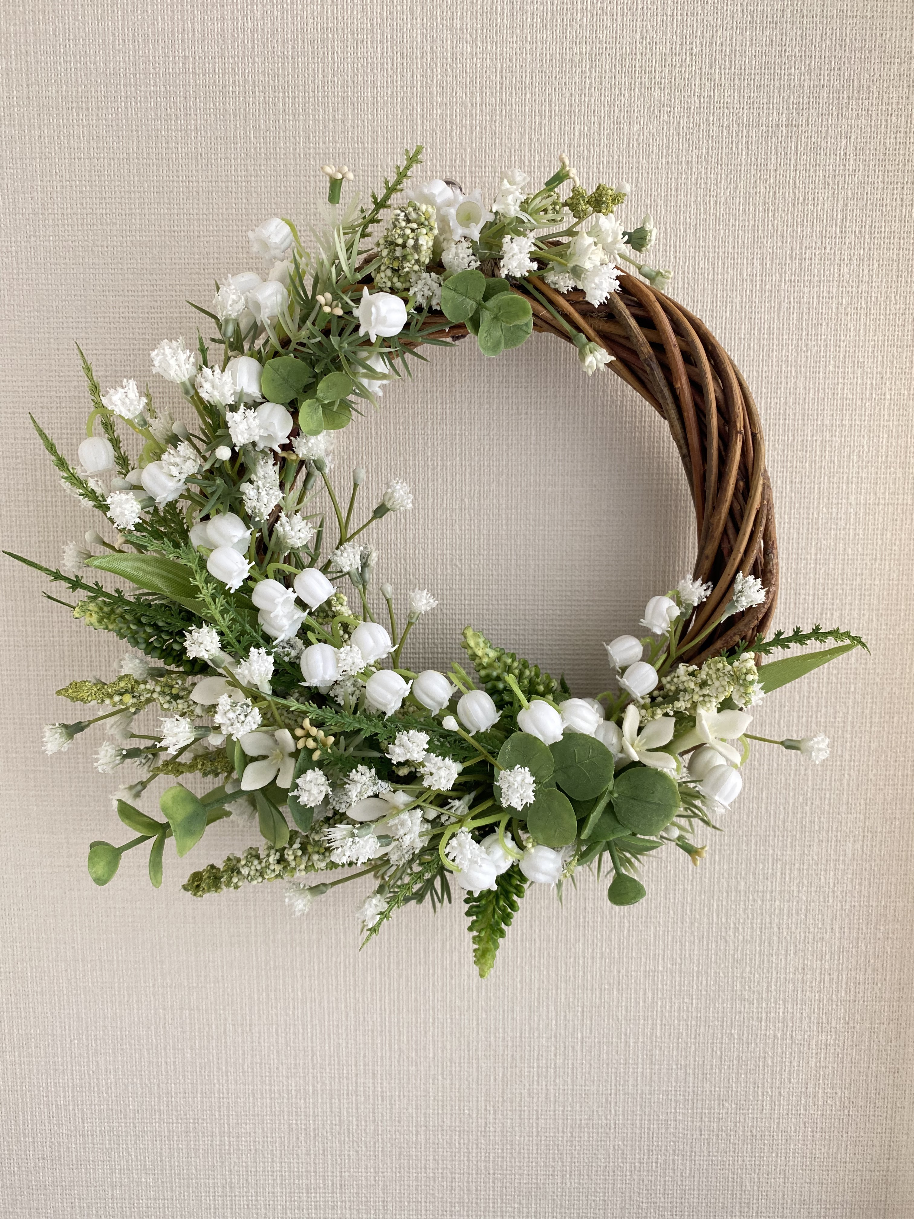 すずらんシルクフラワーリース