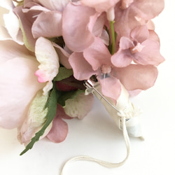 【送料無料】淡いピンク色のコサージュ　入学式　卒業式　結婚式　A-27 6枚目の画像