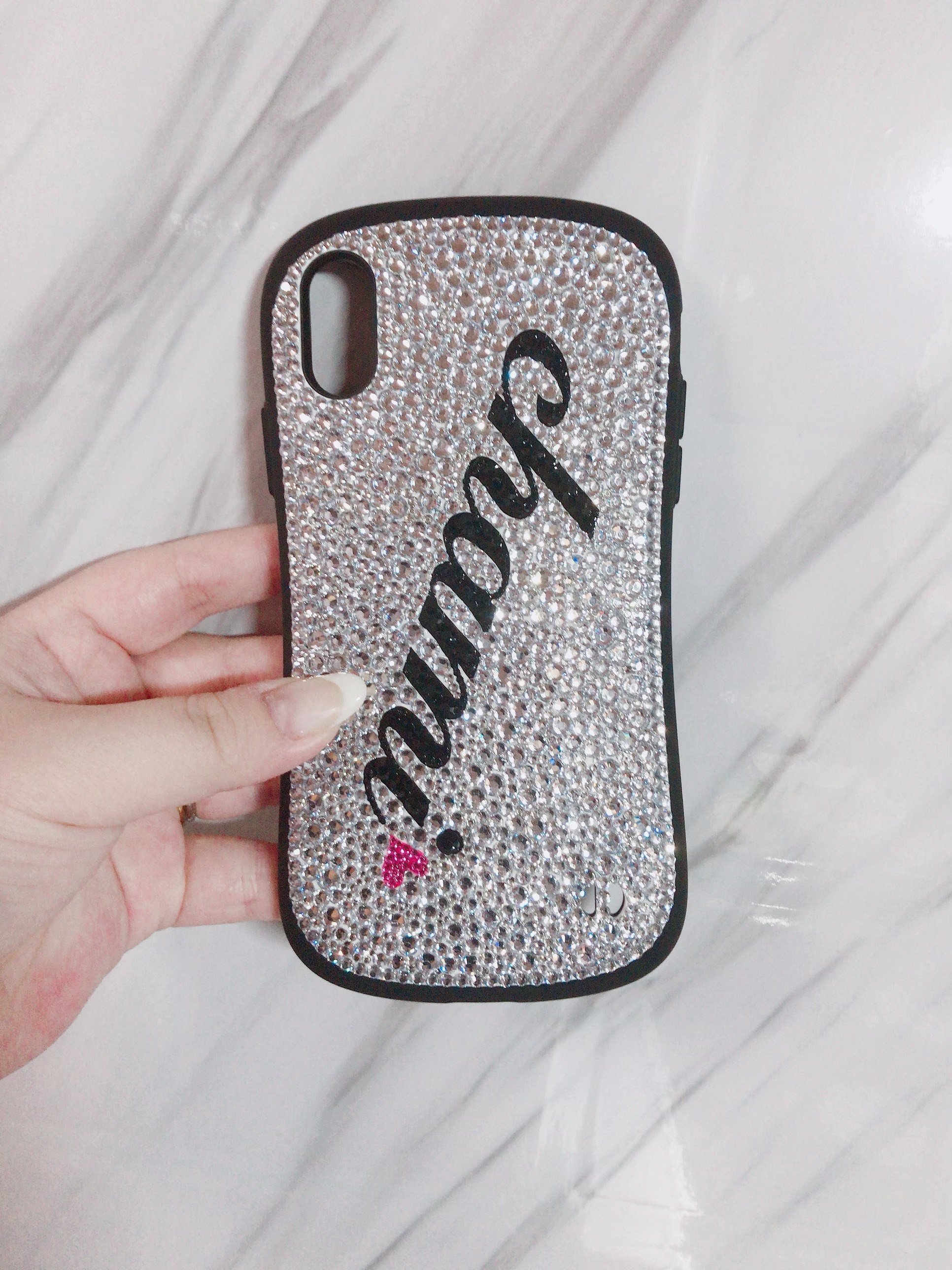 デコ電　ネーム入り お名前入り♡デコ電 iPhoneケースの通販 by Deco.you's shop｜ラクマ