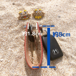 【creema メルマガ掲載作品】✴︎国産本革✴︎ 沖縄ミンサー柄キーケース　ペアでプレゼントにも♡ 11枚目の画像