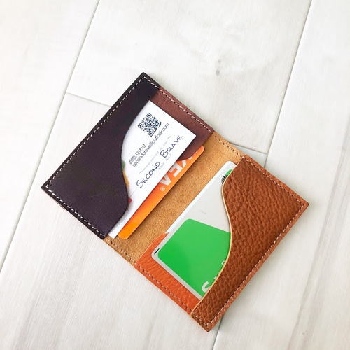★パスケース&名刺入れ焦げ茶★ ☆パスケース&名刺入れ焦げ茶☆