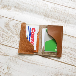 シュリンク革小物3点セット L字財布 キーケース カードケース 10枚目の画像
