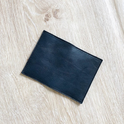 伝統の濃紺色 カードケース 牛革 ロイヤルネイビー 名刺入れ パスケース 『再販』 2枚目の画像