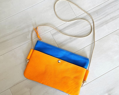 DSQUARED2 オレンジカモフラ サコッシュ　ネックホルダー　スマホケース 8_41dea4abfe9e99baae84c0e0be15