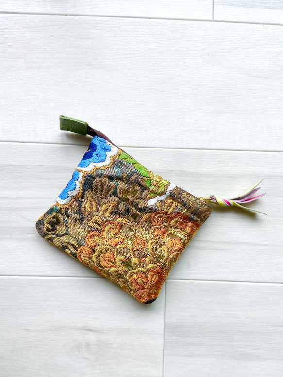 [UPCYCLE作品]日式植物袋方形花紋Karaori“再次上架” 第6張的照片