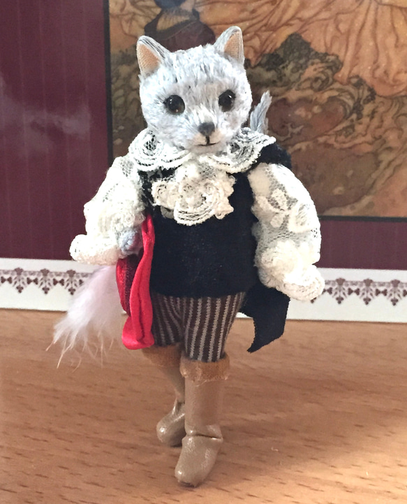 ねこの人形（童話、長靴を履いた猫） その他アート 百千鳥商店