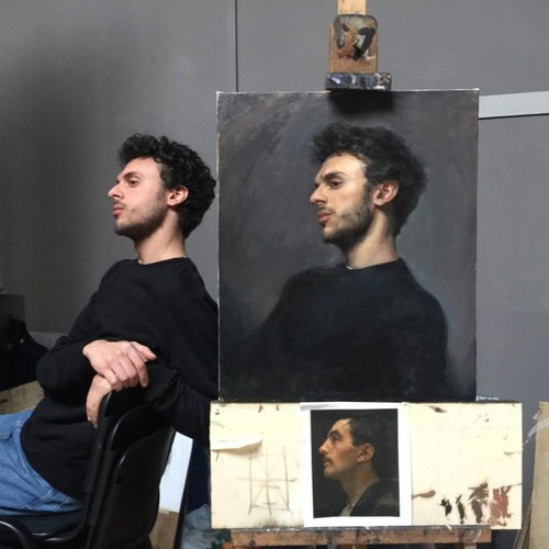 ☆オーダーメイド☆プロが油彩で似顔絵・肖像画描きます。 絵画 メアリ