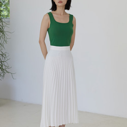 白色/黑色 風的褶皺 三醋酸重磅百褶裙 日本進口環保质料 必入推薦長裙 第2張的照片
