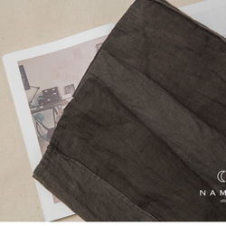 7月とAnsheng |木製ボックスカラーインディゴブルーアースカラー麻パッチ両面レトロなスカートスカート南山インディゴを着用 10枚目の画像