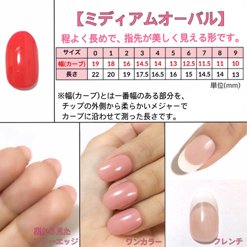ネイルチップ・付け爪 color chart option parts 計測用ネイルチップ ネイルチップ（つけ爪） Latte nail gallery