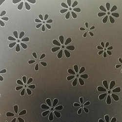 花　円形18㎝　ステンシルシート　型紙図案　NO807 5枚目の画像