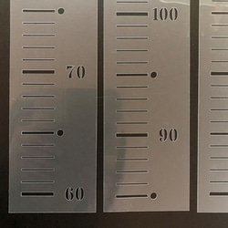 身長メジャー60～160センチ　手作りの身長計に　ステンシルシート　型紙 図案　NO813 3枚目の画像