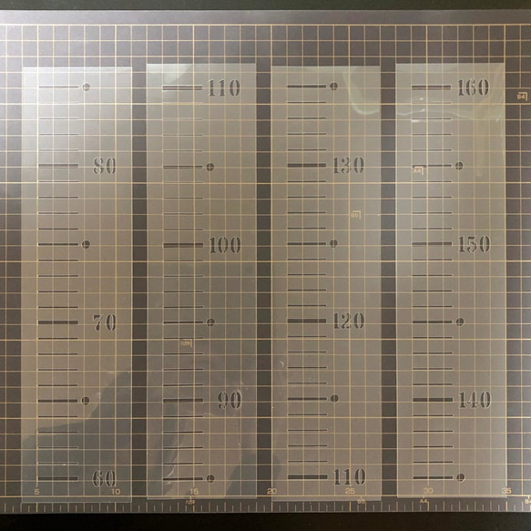 身長メジャー60～160センチ　手作りの身長計に　ステンシルシート　型紙 図案　NO813 5枚目の画像