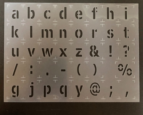 シジックス アルファベット ダイ タグ doodle dots 小文字