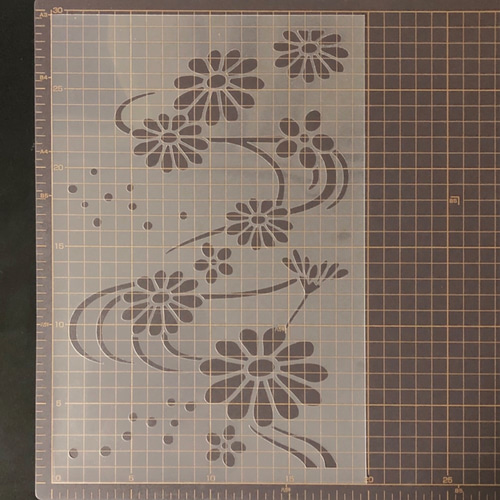 ステンシルシート　薪様 Amazon.co.jp: ステンシルシート 文様 鶴亀宝づくし 型紙 : ホビー