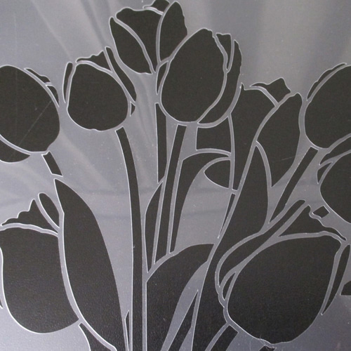 花イラスト集 チューリップ花束 フラワーセット6 ステンシルシート