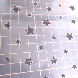地紋8番　星柄　ステンシルシート　型紙 図案　NO208 5枚目の画像
