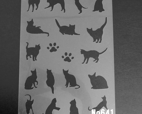 宛名シール／黒猫シルエット【Cシリーズ】ラインナップ