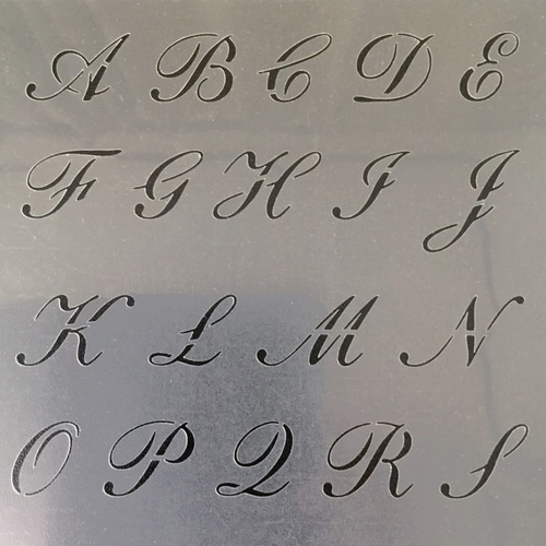 ☆書体8種類から選べる アルファベット大文字 文字サイズ縦2センチ基準