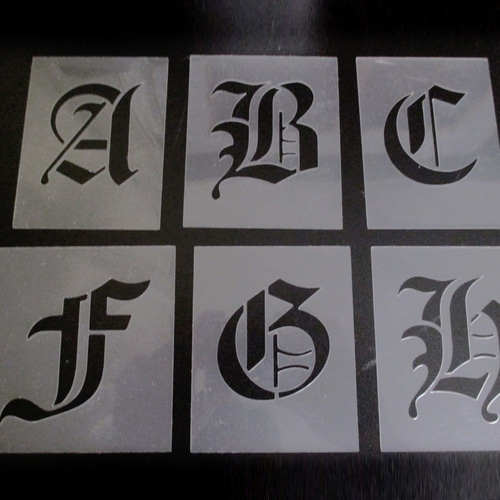 ☆アルファベット大文字 サイズ縦5センチ オールドイングリッシュ