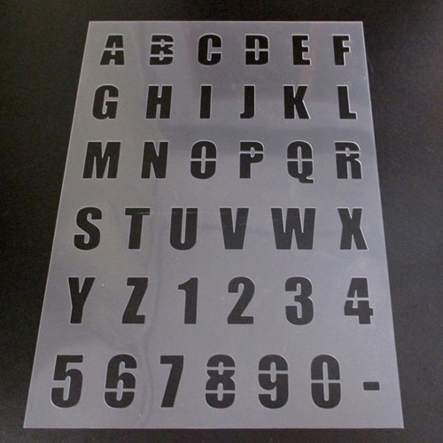 ☆アルファベット大文字 サイズ縦3センチ インパクト ステンシル