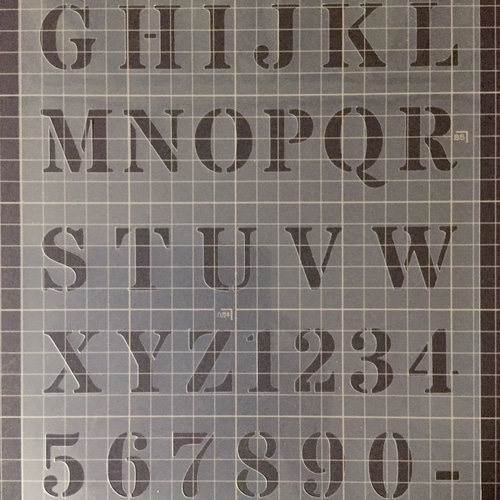 ☆アルファベット大文字 サイズ縦3センチ スタードステンシル