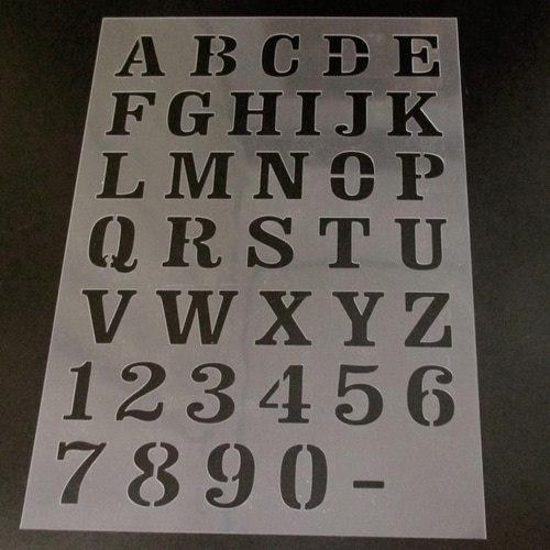 ☆アルファベット大文字 サイズ縦3センチ クラレンドン ステンシル